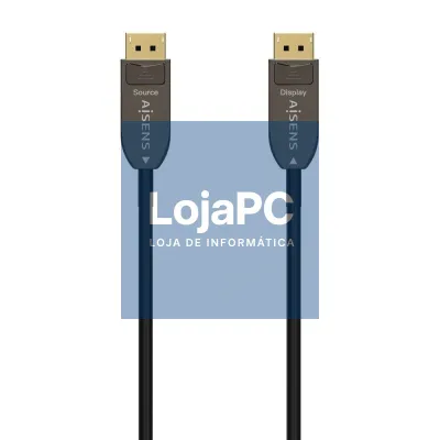 Cabo DisplayPort 1.4 AOC 8K Aisens A155-0607/ DisplayPort Macho - DisplayPort Macho/ 15m/ Preto