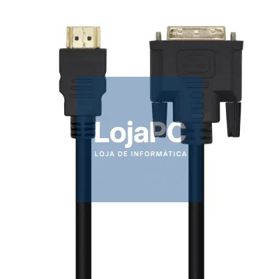 Cabo HDMI Aisens A117-0451/ DVI Macho - HDMI Macho/ 3m/ Preto