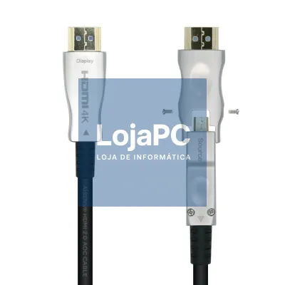 Cabo HDMI 2.0 AOC 4K Desmontable Aisens A148-0510/ HDMI Macho / D Macho - HDMI Macho/ 15m/ Preto