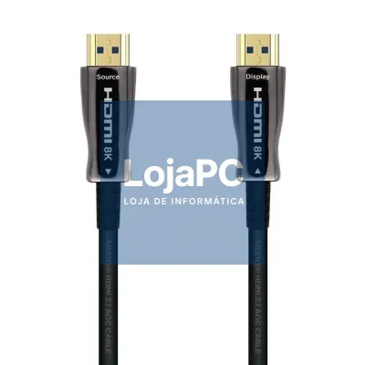 Cabo HDMI 2.1 AOC 8K Aisens A153-0524/ HDMI Macho - HDMI Macho/ 100m/ Preto