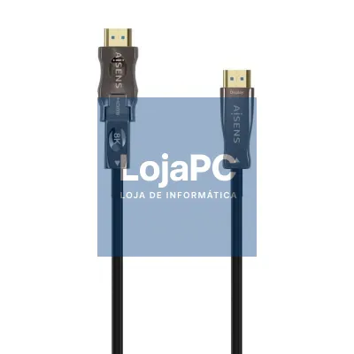 Cabo HDMI 2.1 AOC 8K Desmontable Aisens A153-0644/ HDMI Macho / D Macho - HDMI Macho/ 15m/ Preto