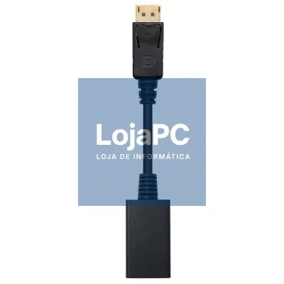 Conversor Nanocable 10.16.0502/ DisplayPort Macho - HDMI Fêmea/ 15cm/ Preto