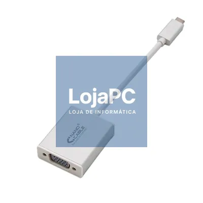 Cabo Conversor Nanocable 10.16.4101/ USB Tipo-C Macho - VGA Fêmea