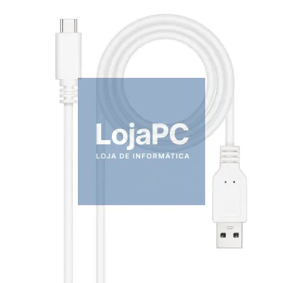 Cabo USB 2.0 Nanocable 10.01.2102-W/ USB Tipo-C Macho - USB Macho/ 480Mbps/ 2m/ Branco