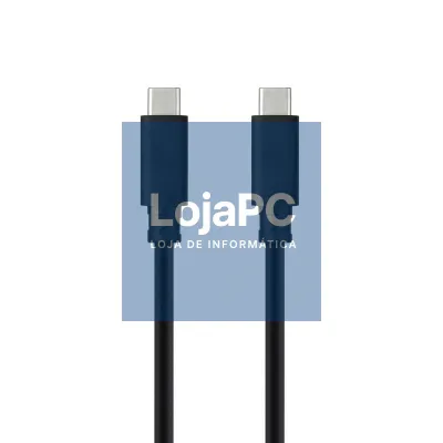 Cabo USB 3.1 Tipo-C Nanocable 10.01.4100/ USB Tipo-C Macho - USB Tipo-C Macho/ até 100W/ 10Gbps/ 50cm/ Preto