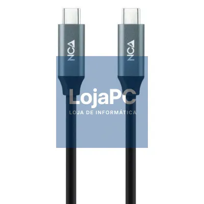 Cabo USB 3.2 Tipo-C Nanocable 10.01.4303/ USB Tipo-C Macho - USB Tipo-C Macho/ até 100W/ 20Gbps/ 3m/ Cinzento y Preto