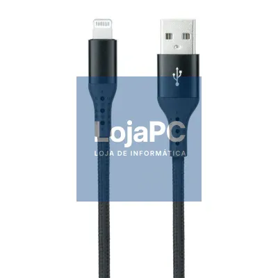 Cabo USB 2.0 Lightning Nanocable 10.10.0401-COBK/ USB Macho - Lightning Macho/ 1m/ Preto