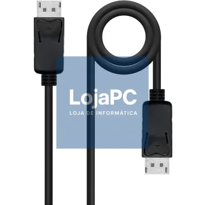 Cabo DisplayPort Nanocable 10.15.2701-L150/ DisplayPort Macho - DisplayPort Macho/ 1.5m/ Preto