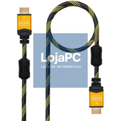 Cabo HDMI 2.0 4K Nanocable 10.15.1602/ HDMI Macho - HDMI Macho/ 1.5m/ Preto/ Laranja