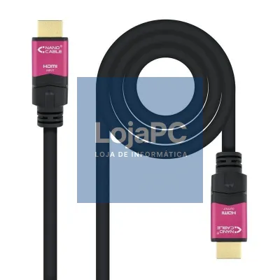 Cabo HDMI 2.0 4K Nanocable 10.15.3715/ HDMI Macho - HDMI Macho/ 15m/ Preto