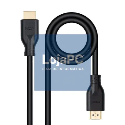 Cabo HDMI 2.0 4K CCS Nanocable 10.15.3900/ HDMI Macho - HDMI Macho/ 50cm/ Preto