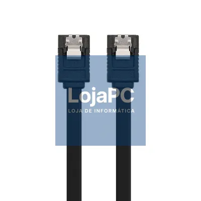 Cabo SATA III Nanocable 10.18.1001-BK/ 50cm/ Preto