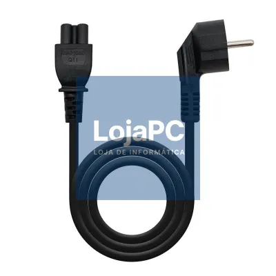 Cabo Alimentação Trébol Nanocable 10.22.0302/ Schuko Macho - C5 Fêmea/ 1.5m/ Preto