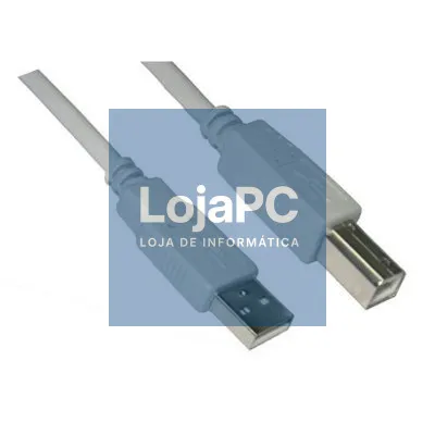 Cabo USB 2.0 Impressora Nanocable 10.01.0103/ USB Tipo-B Macho - USB Macho/ 1.8m/ Beige