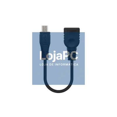 Cabo USB 2.0 Nanocable 10.01.3500/ MicroUSB Macho - USB Fêmea/ 15cm/ Preto