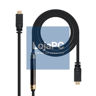 Cabo HDMI Nanocable 10.15.1830/ HDMI Macho - HDMI Macho/ 30m/ Preto