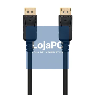 Cabo DisplayPort 1.2 4K Nanocable 10.15.2300/ DisplayPort Macho - DisplayPort Macho/ 50cm/ Preto
