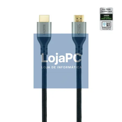 Cabo HDMI 2.1 8K Nanocable 10.15.8102/ HDMI Macho - HDMI Macho/ 2m/ Certificado/ Preto