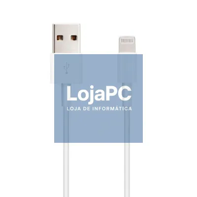 Cabo USB 2.0 Lightning Nanocable 10.10.0400/ USB Macho - Lightning Macho/ 50 cm/ Branco