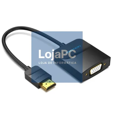 Conversor Vention 42154/ HDMI Macho - VGA Fêmea/ 15cm/ Preto