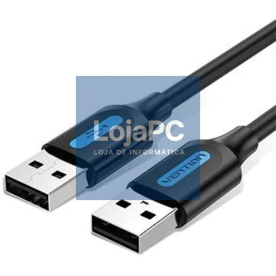 Cabo USB 2.0 Vention COJBI/ USB Macho - USB Macho/ 480Mbps/ 3m/ Preto