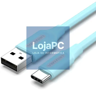 Cabo USB 2.0 Tipo-C Vention COKSG/ USB Tipo-C Macho - USB Macho/ 480Mbps/ 1.5m/ Azul