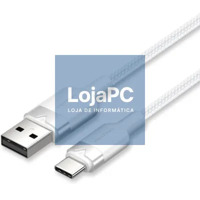 Cabo USB 2.0 Tipo-C Vention CTNWF/ USB Tipo-C Macho - USB Macho/ até 60W/ 480Mbps/ 1m/ Branco
