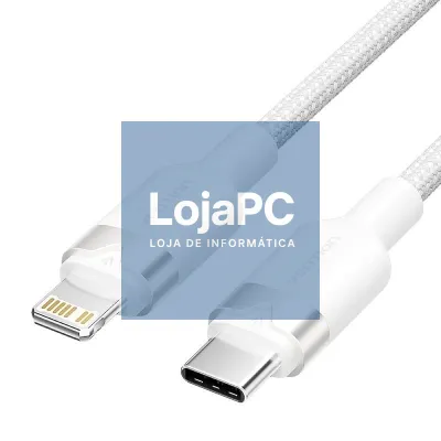 Cabo USB Tipo-C Lightning Vention LALWH/ USB Tipo-C Macho - Lightning Macho/ 27W/ 480Mbps/ 2m/ Branco
