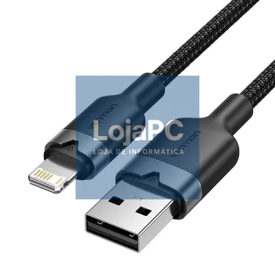 Cabo USB Lightning Vention LANBF/ USB Macho - Lightning Macho/ 480Mbps/ 1m/ Preto