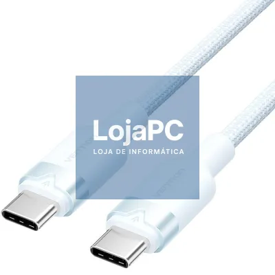 Cabo USB 2.0 Tipo-C 3A Vention TRDSF/ USB Tipo-C Macho - USB Tipo-C Macho/ até 60W/ 480Mbps/ 1m/ Azul