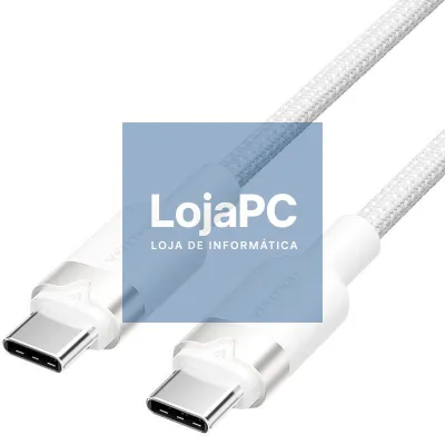 Cabo USB 2.0 Tipo-C 3A Vention TRDWH/ USB Tipo-C Macho - USB Tipo-C Macho/ até 60W/ 480Mbps/ 2m/ Branco