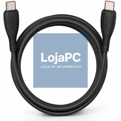 Cabo USB 2.0 Tipo-C Vention TRWBF/ USB Tipo-C Macho - USB Tipo-C Macho/ até 100W/ 480Mbps/ 1m/ Preto