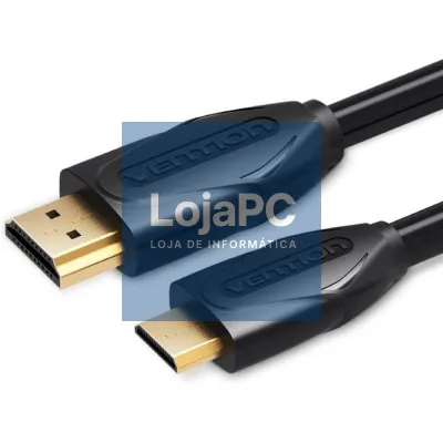 Cabo HDMI Vention VAA-D02-B150/ HDMI Macho - Mini HDMI Macho/ 1.5m/ Preto