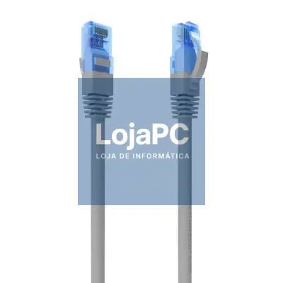 Cabo de rede RJ45 AWG26 CCA UTP Aisens A135-0784 Cat.6/ 20m/ Cinzento