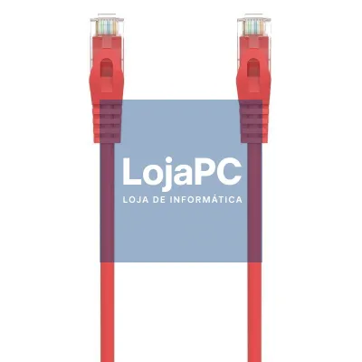 Cabo de rede RJ45 AWG24 UTP Aisens A145-0560 Cat.6A/ LSZH/ 1.5m/ Vermelho
