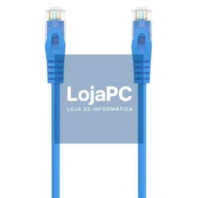 Cabo de rede RJ45 AWG24 UTP Aisens A145-0574 Cat.6A/ LSZH/ 1.5m/ Azul