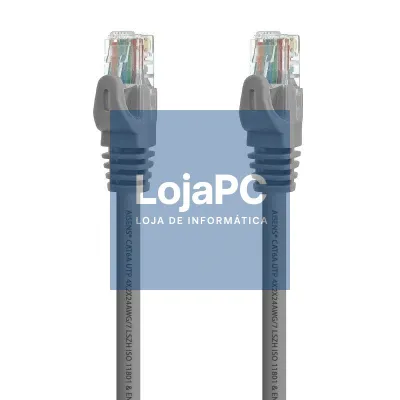 Cabo de rede RJ45 UTP Aisens A145-0325 Cat.6A/ 50cm/ Cinzento