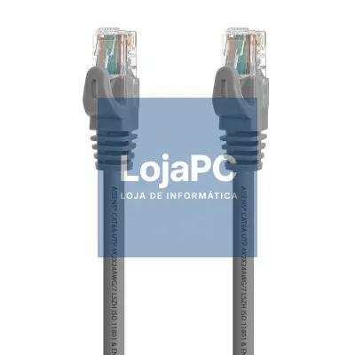 Cabo de rede RJ45 UTP Aisens A145-0327 Cat.6A/ 2m/ Cinzento
