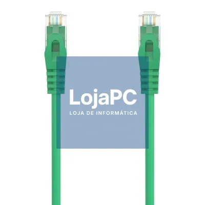 Cabo de rede RJ45 AWG24 UTP Aisens A145-0583 Cat.6A/ LSZH/ 3m/ Verde