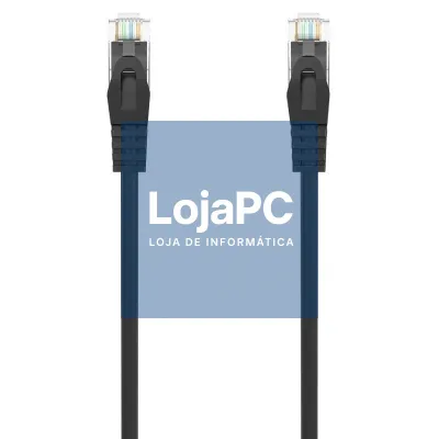 Cabo de rede RJ45 AWG24 UTP Aisens A145-0590 Cat.6A/ LSZH/ 3m/ Preto