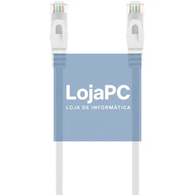 Cabo de rede RJ45 AWG24 UTP Aisens A145-0597 Cat.6A/ LSZH/ 3m/ Branco