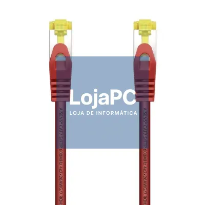 Cabo de rede RJ45 SFTP Aisens A146-0471 Cat.7/ 2m/ Vermelho