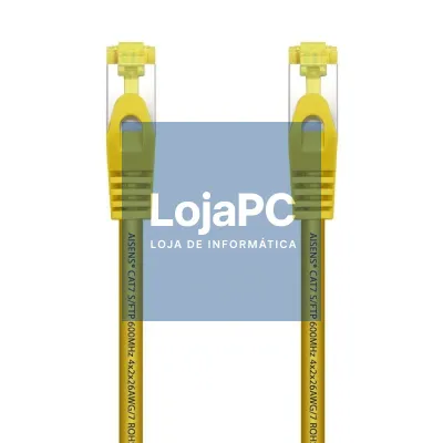 Cabo de rede RJ45 SFTP Aisens A146-0474 Cat.7/ 1m/ Amarelo