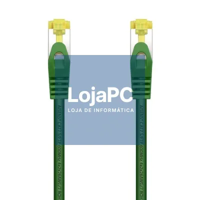 Cabo de rede RJ45 SFTP Aisens A146-0483 Cat.7/ 2m/ Verde