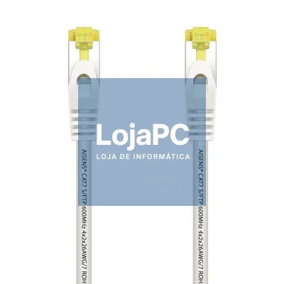Cabo de rede RJ45 SFTP Aisens A146-0488 Cat.7/ 25cm/ Branco