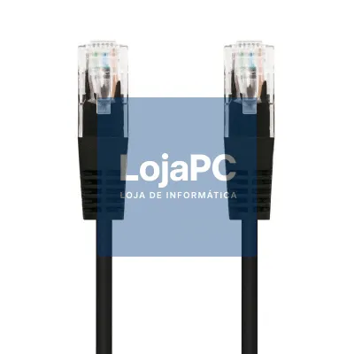 Cabo de rede RJ45 UTP Nanocable 10.20.0105-BK Cat.5e/ 5m/ Preto