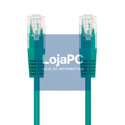 Cabo de rede RJ45 UTP Nanocable 10.20.0400-L25-GR Cat.6/ 25cm/ Verde