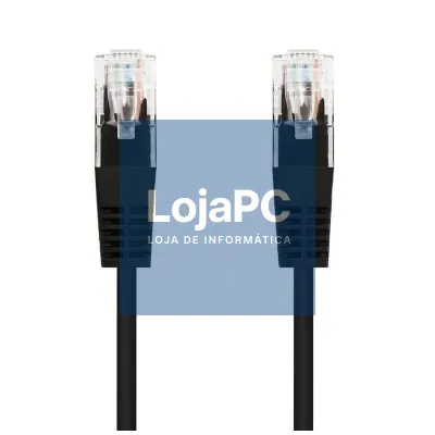 Cabo de rede RJ45 UTP Nanocable 10.20.0402-BK Cat.6/ 2m/ Preto