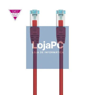 Cabo de rede RJ45 SFTP Nanocable 10.20.1701-R Cat.7/ 1m/ Vermelho