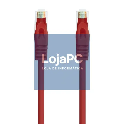Cabo de rede RJ45 UTP Nanocable 10.20.1800-L25-R Cat.6A/ LSZH/ 25cm/ Vermelho